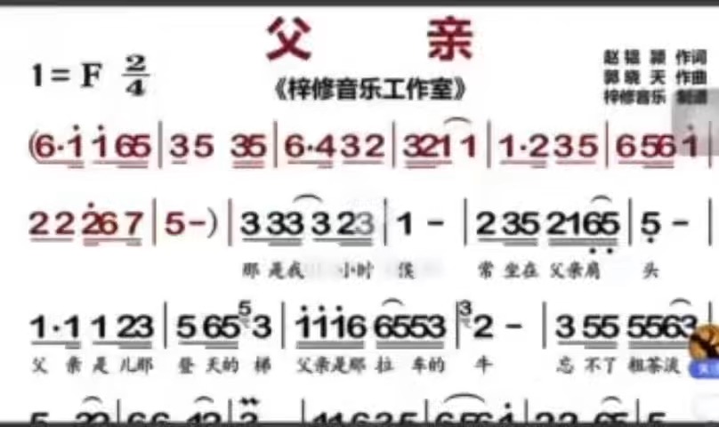 电葫芦丝吹奏《父亲》插图