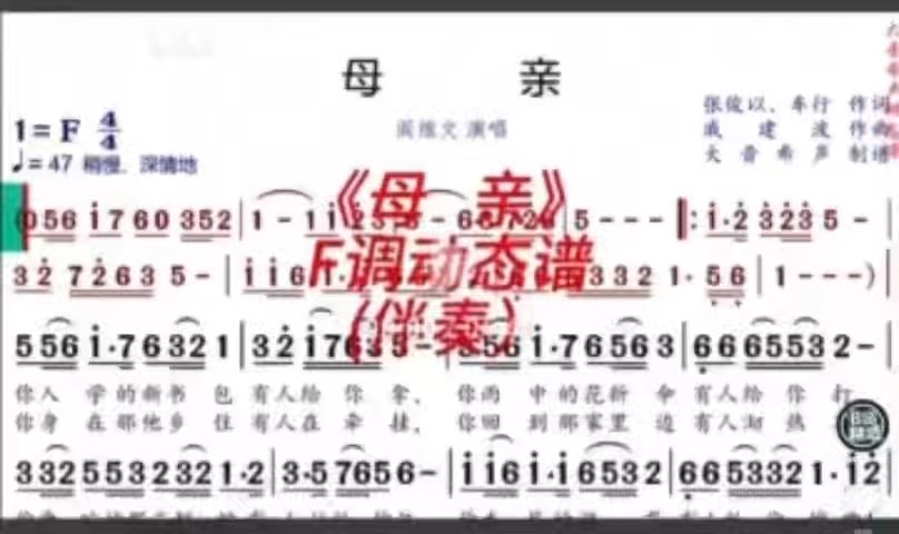 电葫芦丝吹奏《母亲》插图