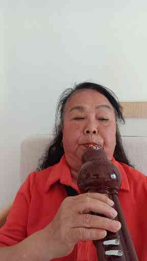 今天学吹的曲，请老师指教。插图